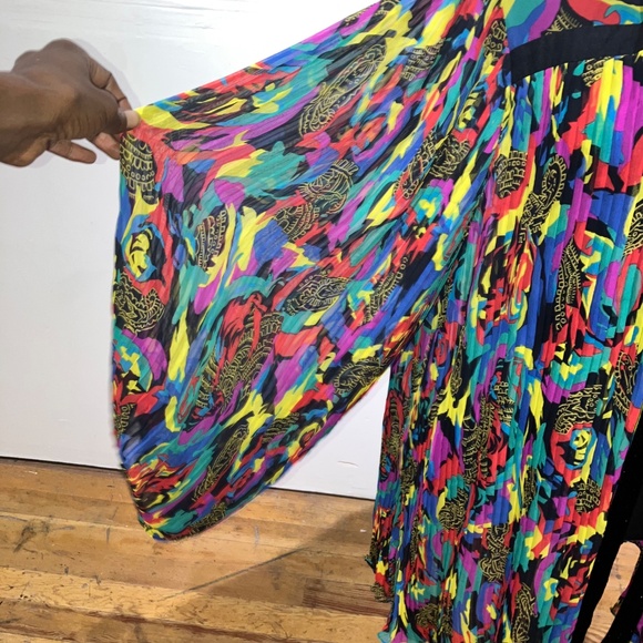 Diane Freis colorful, sheer cardigan - Picture 6 of 13